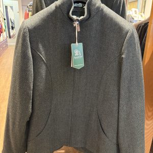 Merino Wool Donegal Jacket - olive green