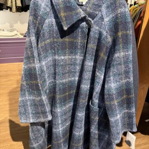 Jimmy Hourihan Navy Checked Cape