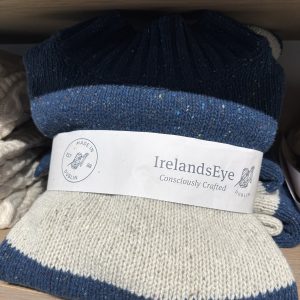 Ireland's Eye Woven Polo Jumper - Ink Marl